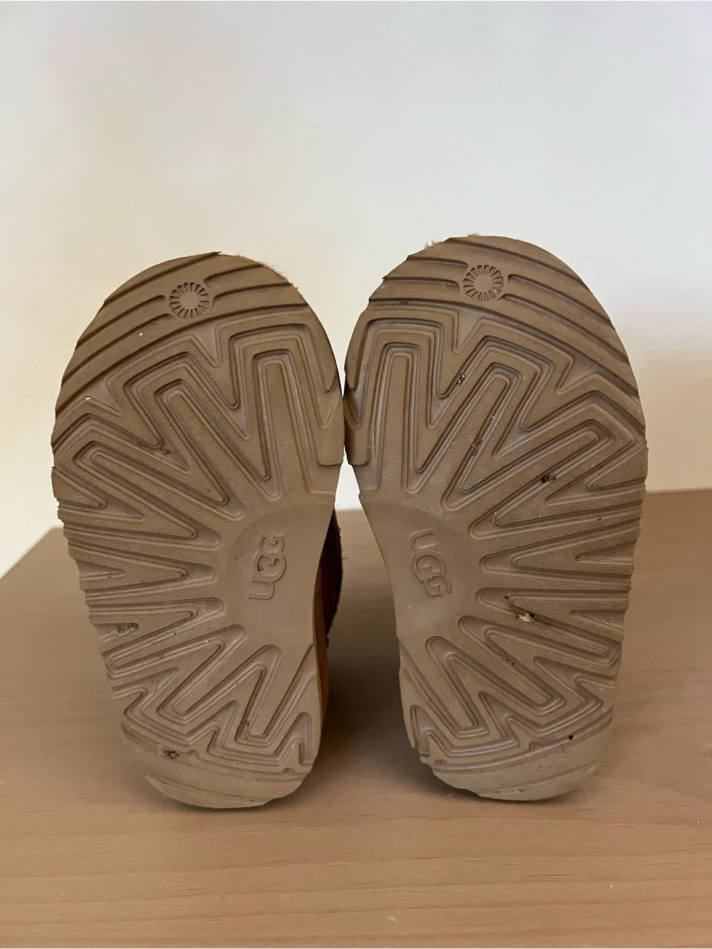 UGG Kids Chestnut Brown Suede Lined Booties